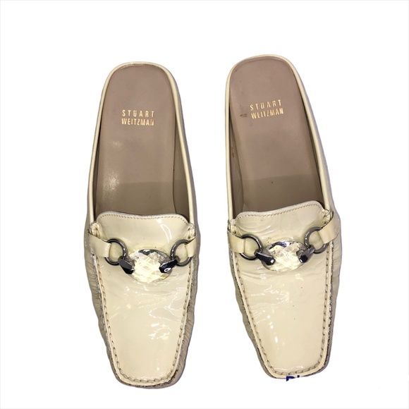 STUART WEITZMAN “Ciaw” Patent Leather Slide On Mules/Clogs Size 8 - Picture 9 of 15